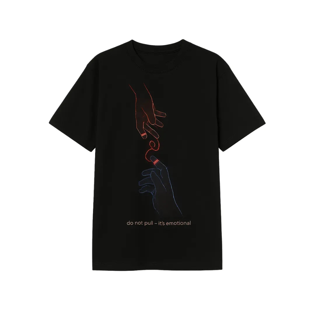 Do not pull black oversized, TEE