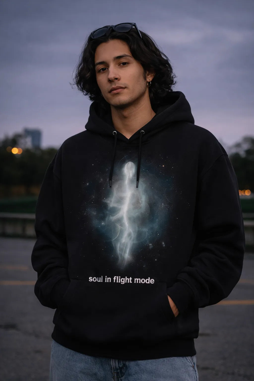 “Soul in Flight Mode” Hoodie (Black)